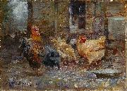 Frederick Mccubbin Chickens Sweden oil painting artist